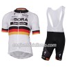 Conjunto Maillot + Culotte Corto con tirantes 2017 Bora-Hansgrohe Campeonato de Alemania
